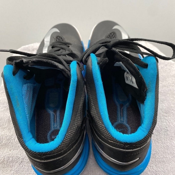 Nike Shoes Woman's Size 6 2013 Black Blue Basketball Shoes Lace Up Sneakers - Picture 6 of 16
